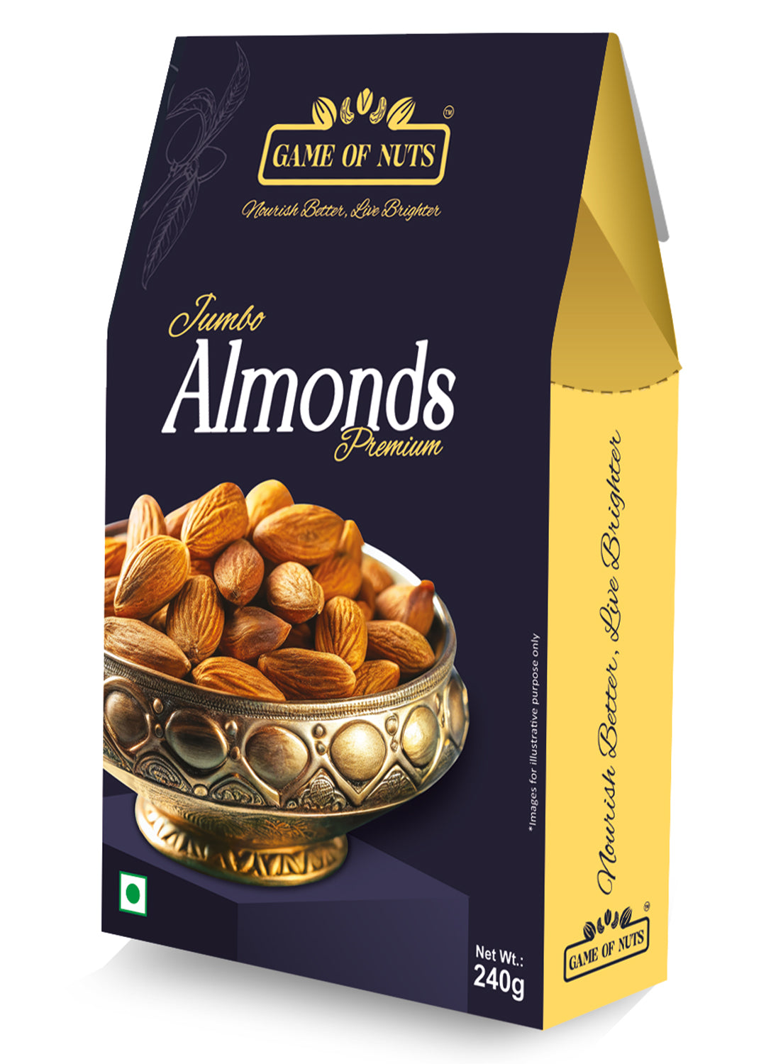 Jumbo Almonds - 240gm
