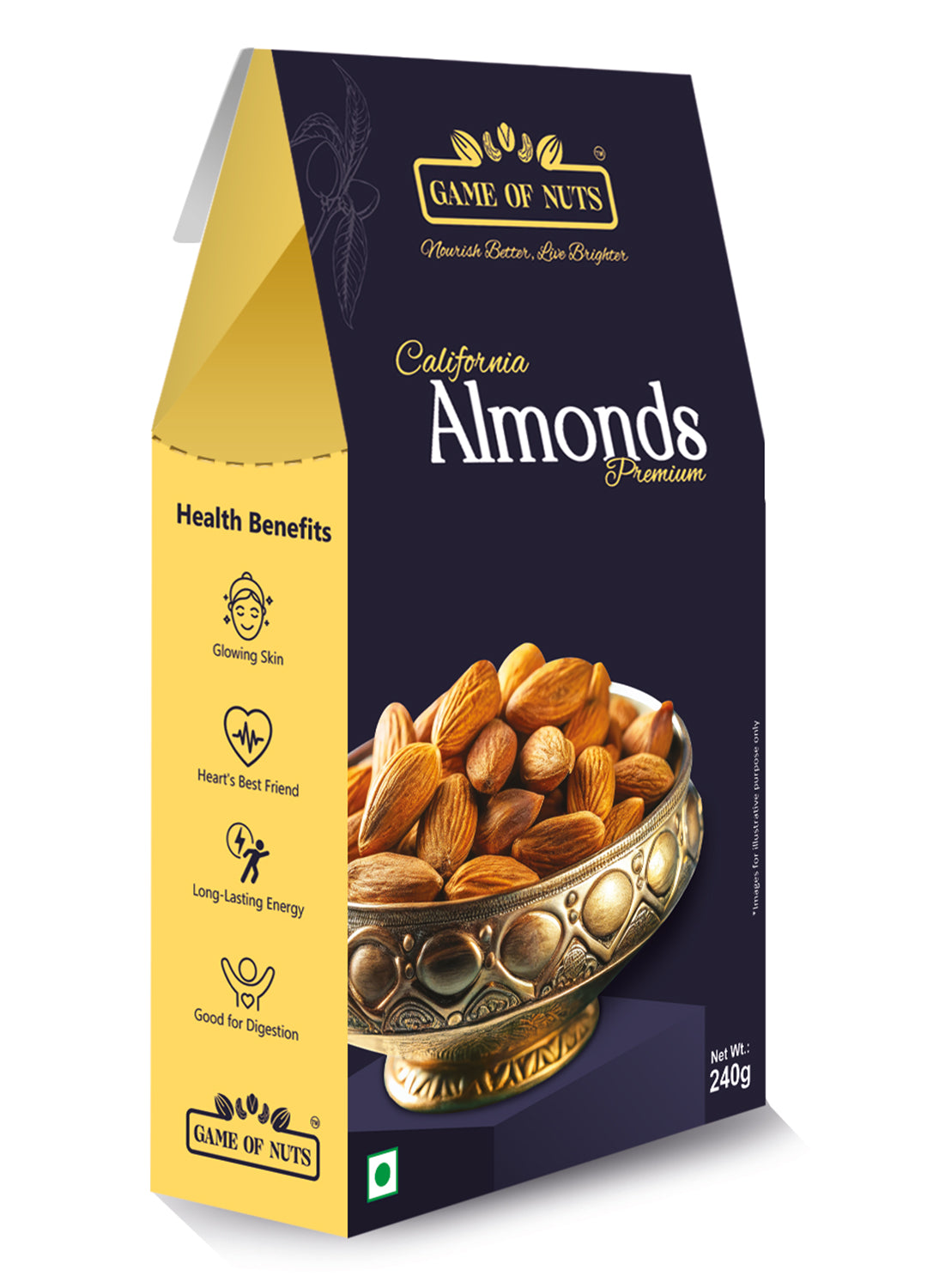 California Almonds - 240gm