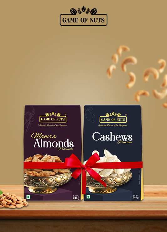 Mamra Almonds & Cashews Combo – 240g Each