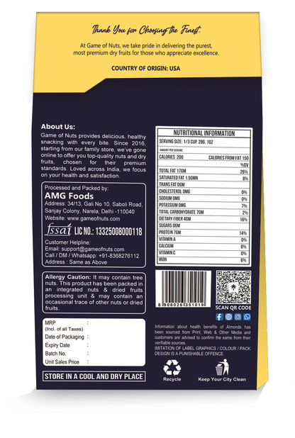 Jumbo Almonds 240gm